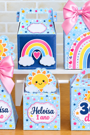 Kit 20 Caixinhas Personalizadas 365 Sorrisos Menina