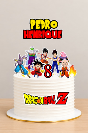 Arquivo de corte Topo de bolo DRAGON BALL Z - Studio