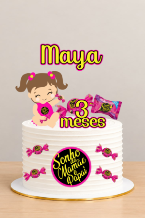 Arquivo de corte Topo de bolo SONHO DE VALSA 3D - Studio