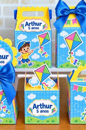 Kit 20 Caixinhas Personalizadas Pipas